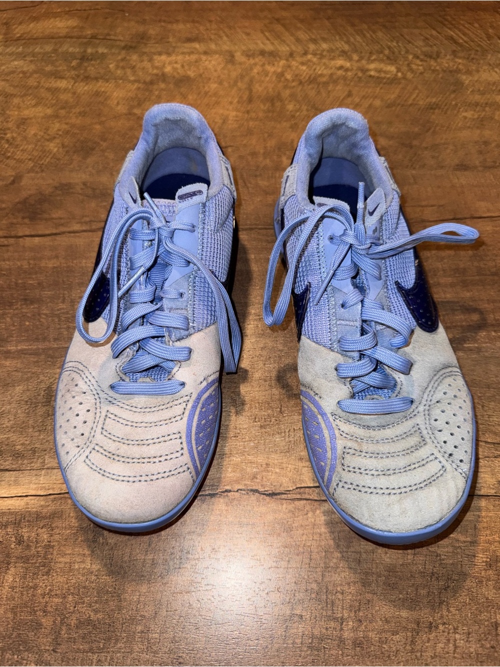 Nike Jr Streetgato Blue Indoor Soccer Shoes Youth Size 3.5Y